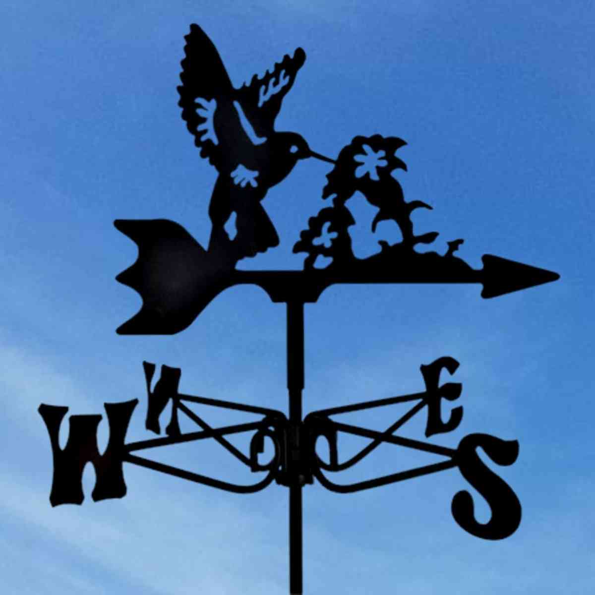 hummingbird mini steel weathervane sky
